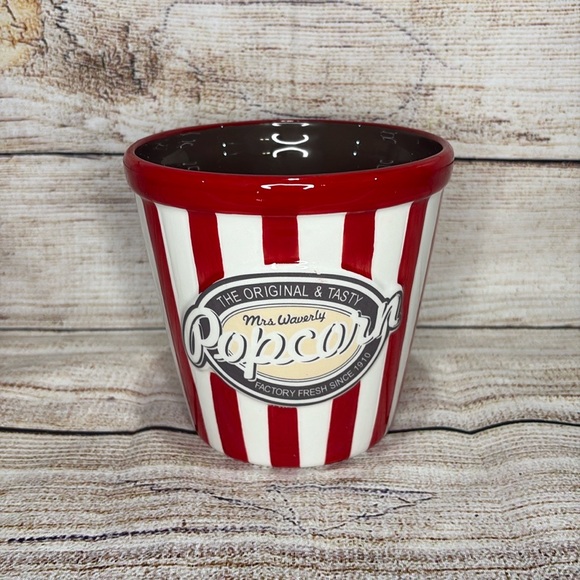 Stokes Other - New Ceramic Popcorn Bowl 5 1/2” Tall